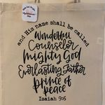 Handmade And His Name Shall Be Called Tote Bag  Photo 1