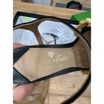 Kate Spade  Bora Bora Heel Black Natural Mint Crochet Raffia Size 5 NIB Vacation Photo 13