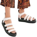 Dr. Martens Blaire White Strappy Gladiator Platform Sandals Size 10 Photo 0