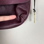 Fossil  Maya‎ Shoulder Bag Burgandy Leather Flap Exterior Pockets Solid Casual Photo 9