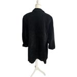 Alfani Woman Black Sueded Leather Jacket Size 3X Photo 7
