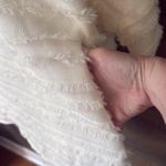 I C by Connie K white short sleeve eyelash tunic top/dress Size L Photo 3