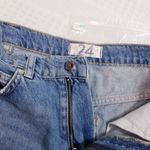 Free People  Distressed Blue Denim Skirt Photo 5