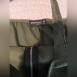 Green Zipper Corduroy Dress Size XL Photo 2