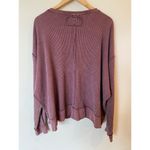 We The Free  by Free People Buttercup Thermal Scoop Neck Top Pink Women's Medium Photo 3