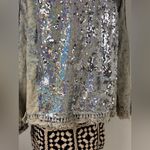 L&B  Light Blue Sequined Denim Jacket Size 3X Photo 5