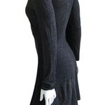 prAna  Faux Wrap V-Neck Acrylic Wool Gray Long Sleeve Dress Women's Size Small Photo 1