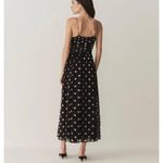 DÔEN silk Maryanna Noir Solstice Sky Dot dress NEW Black Size XS Photo 4