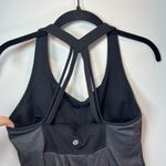 Lululemon  Power Technique Built In Shelf Bra Tank Top Shirt Black Gray Womens 10 Photo 6