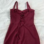 City Vibe  Women's 1 XS Maroon Fitted Mini Dress Built In Padding Photo 5