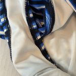 Michael Kors  Striped Logo-ring Halter 1pc Swimsuit Blue/ White NWT Size 10 Photo 4