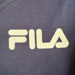 FILA Snap Button Tearaway Bell Sleeve Track Crop Top in Navy Blue size Small Photo 2