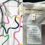 Mara Hoffman  Cadiz Namari Embroidered Linen Midi Dress Size 4 Photo 5