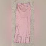 House Of CB NWOT  'Giuliana' Ballerina Pink Satin Maxi Skirt Sz XS Photo 4