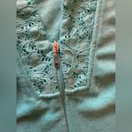 Miss Elaine Relax full Zip Front Waffle Knit Robe pocket size M Blue Size M Photo 12