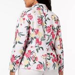 INC International Concepts Floral Print Blazer Jacket White Pink 1X Plus Size Photo 5