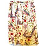 Anne Crimmins for UMI Collections Floral Silk Skirt Size 12 Photo 5