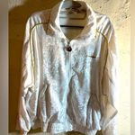 Vintage Ellesse Athletic Jacket Embossed White design w gold piping Zip front Size undefined Photo 0