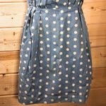 Line and Dot  Strapless Polka Dot Denim Dress Photo 3