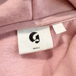 Glossier Original Pink Hoodie Pullover Sweatshirt Cozy Fleece Loungewear Small Photo 5
