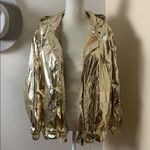 BLANK NYC • metallic gold hooded jacket Photo 3