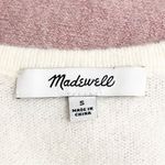 Madewell  Ryder Striped Open Cardigan Wool Alpaca Cream Rose Stripes Size Small Photo 9