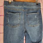 Spanx  DISTRESSED RAW ANKLE SKINNY PULL ON SHAPEWEAR JEANS JEGGINGS M Photo 7