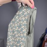 PaperMoon (M) Ellie Mixed Material Button Back Top - Stitch Fix Floral Blouse Photo 13