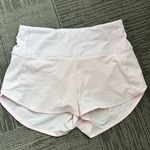 Lululemon Light Pink  Speed Shorts 2.5" Up High-Rise Lined Photo 0