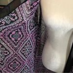 Torrid black and purple print kimono style robe Photo 2