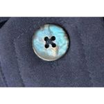 Merona Women's Dark‎ Blue Velour Button-Up Overshirt Y2K Luxe Minimalist Cozy Core Photo 6