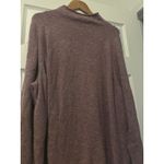 Ava & Viv  Mock Neck Long Sleeve Sweater Plus Size 4X Mauve Heathered Knit Top Photo 2