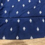 Old Navy Off-The-Shoulder Oversized Shift Dress Navy Blue White XS Extra Small Photo 6