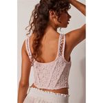 Free People NEW  Vita Corset Top Lace with Boning Pink Size Large Photo 2