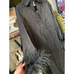 Sleeper Luna Maxi Dress with Detachable Feathers Black Womens Size XS Photo 6
