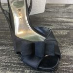 White House | Black Market  Contessa Black Bow Ankle Strap Slingback Heel Shoes 8.5 Photo 3