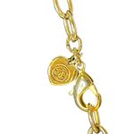 Gucci Gold Tone Long Chain Necklace With Stones Photo 7