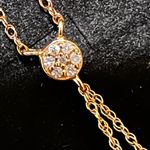 14K Gold Diamond & Pearl Lariet Necklace Photo 2
