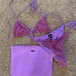 Triangl  bikini purple sparkle top-small bottom-medium Photo 0