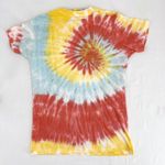 Big Bud Press Short Sleeve T-Shirt Tie Dye Red Yellow Blue Swirl Unisex Tee XXS Photo 1