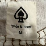 Cream Pleated 3/4 Sleeve Blouse with Bib Collar Size M Photo 5