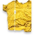 Madewell  Raelynn‎ Long Sleeve Gold Yellow Wrap Tie Top Size S Photo 11