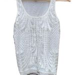 EXPRESS knit sleeveless cream colored top size extra small Photo 0