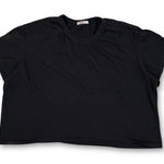 Buck Mason Crop Top T Shirt Womens XL Black Crew Neck Short Sleeve Photo 0