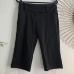 Tracy Evans 2000s Y2K  Black capri pants low rise wide waistband straight leg capris office siren core Size 5 Photo 0