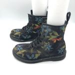 Dr. Martens  Hawaiian Castel Vegan Black Floral Womens 6 Photo 2