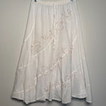 Vintage white Flowy Long Skirt  Photo 0