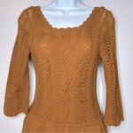 Anthropologie  Knitted & Knotted Tiered Pointelle Sweater Dress Size S Photo 7