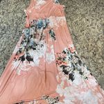 Bellamie  Floral Maxi Dress - Pink and Blue Photo 5