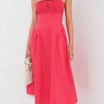 Hyacinth House Serafina Midi Dress S NWT Pink Cotton Smocked Fit & Flare Photo 0